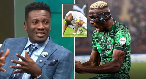 AFCON 2023: Asamoah Gyan attacks the Black Stars using Osimhen