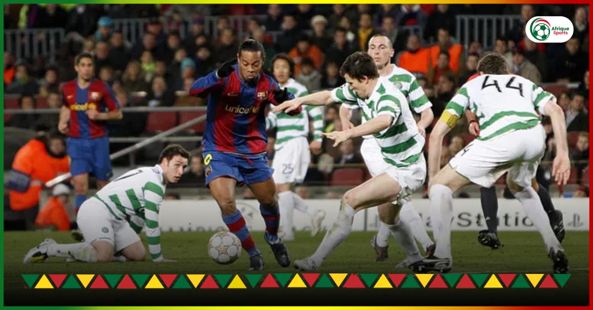 Dribbling, dunking… Here are Ronaldinho’s best moves in the Champions League.
