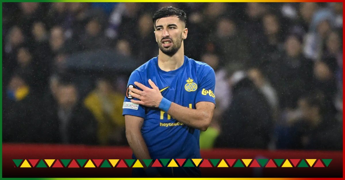 Algerian team: Amoura stuck in Belgium for a while!