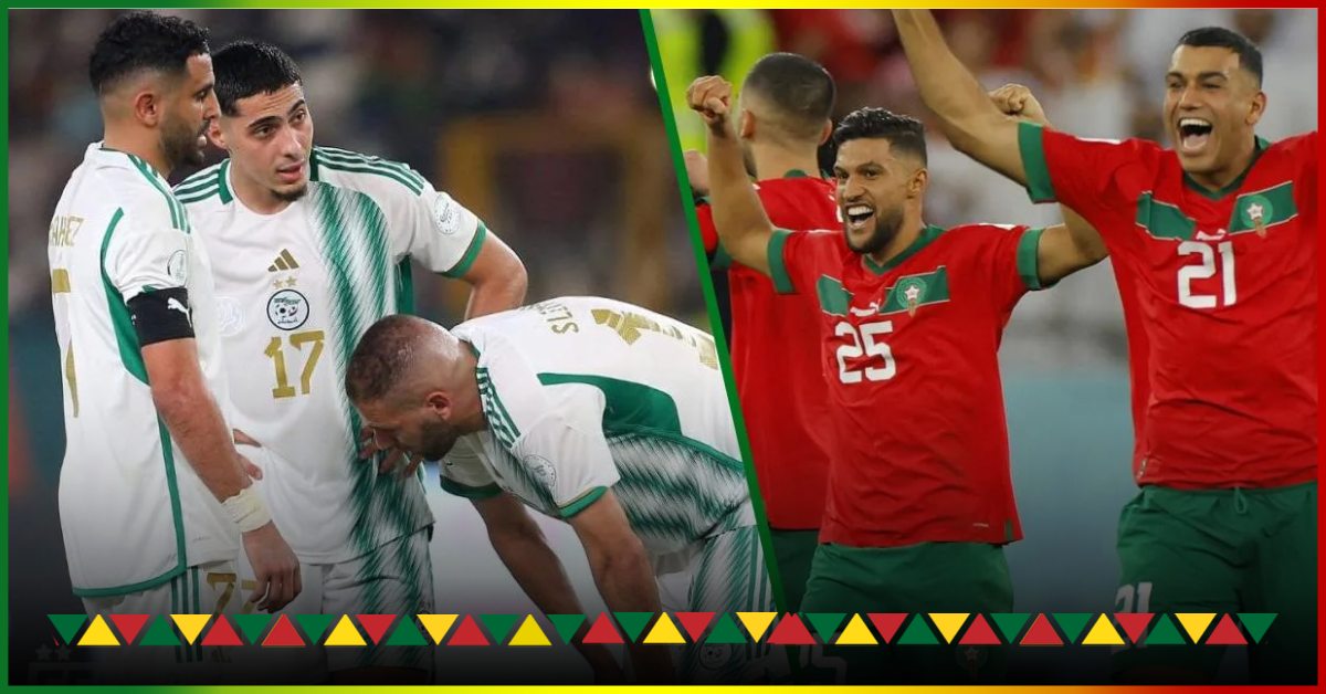 Algeria team: two players taunt Morocco