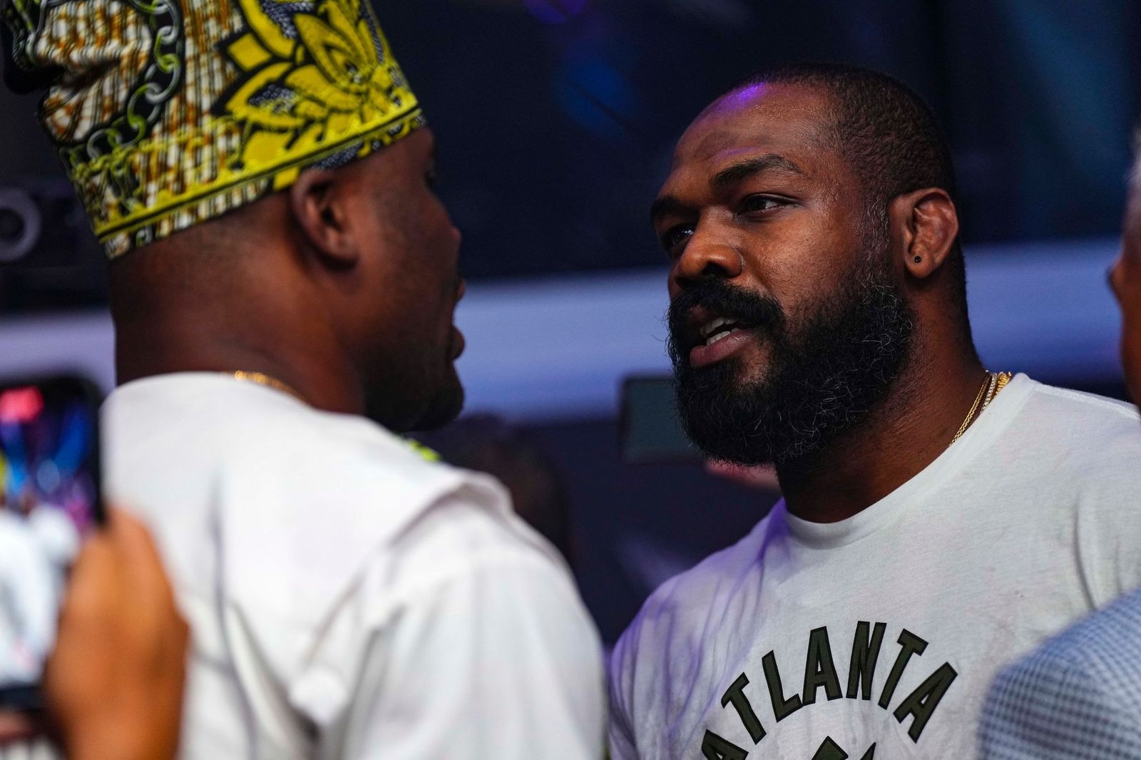 Francis Ngannou reacts with subtlety to Jon Jones’ display against Miocic