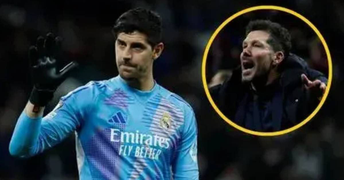 Courtois ignites Simeone: “I’m fed up with the whining”