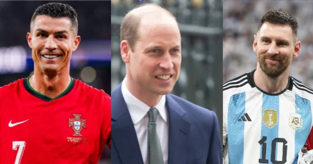 Prince William weighs in on the GOAT debate between Ronaldo and Messi!