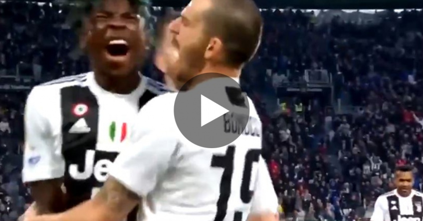 La réaction de Bonucci après le but de Kean contre le Milan AC !
