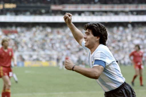 7795131357 l argentin diego artmando maradona le 25 juin 1986 au mexique