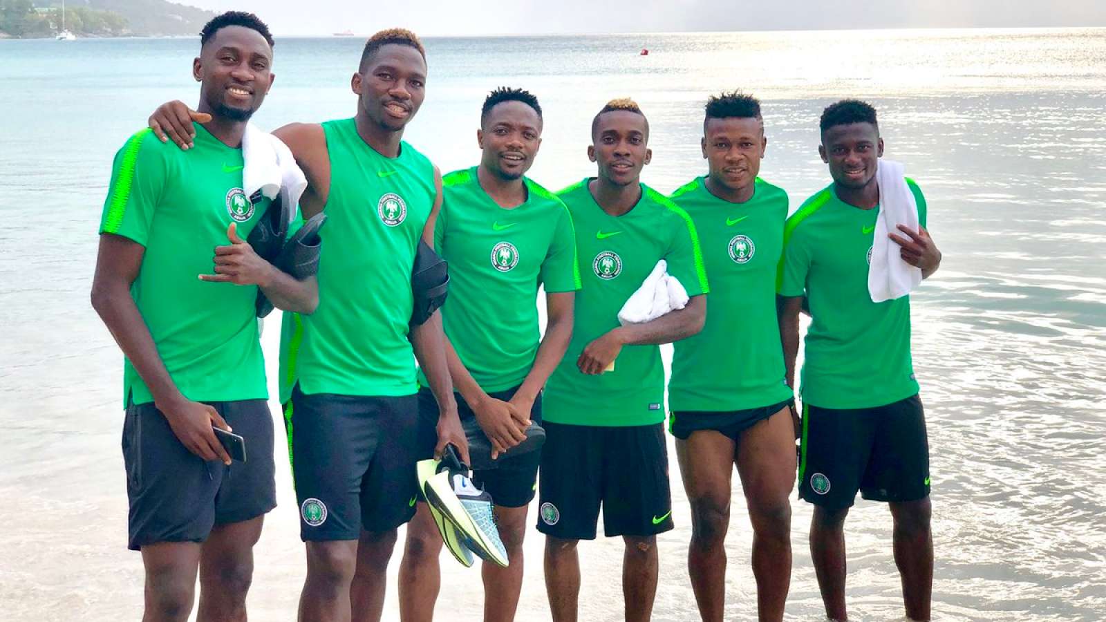 Henry Onyekuru Samuel Kalu Jamilu Collins Wilfred Ndidi and Kenneth Omeruo 1