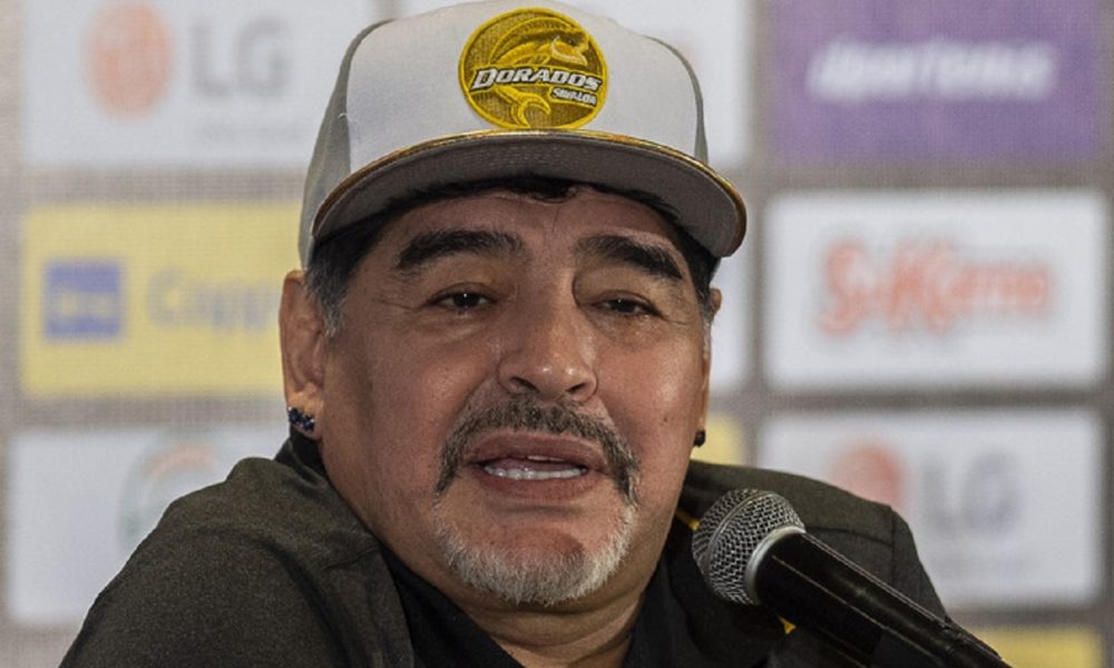 legende football argentin Diego Maradona nouvel erntraineur mexicain Dorado Sinaloa conference presse 10 septembre 2018 Culiacan 0 729 474
