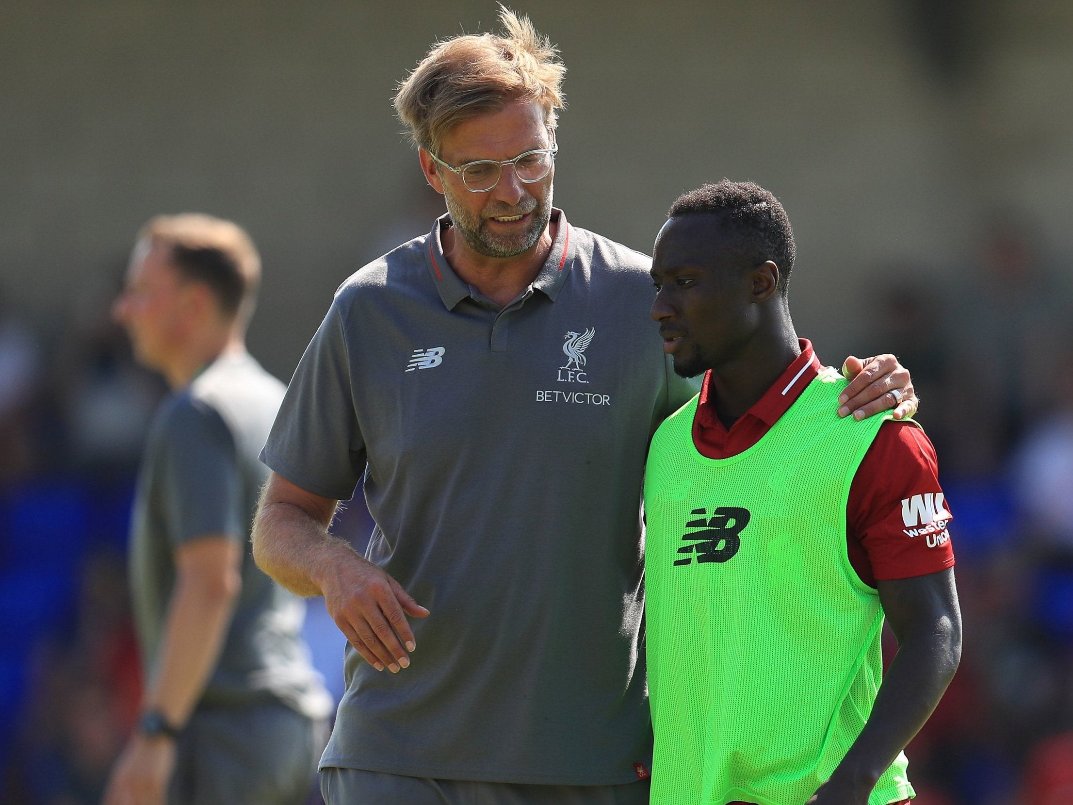 Jurgen Klopp and Naby Keita