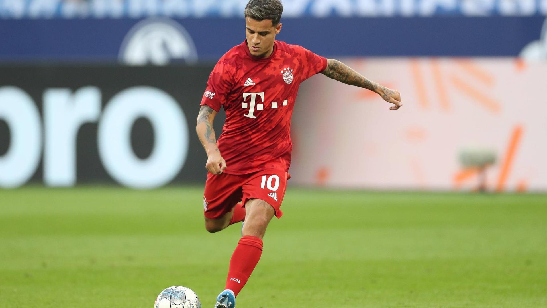 neuzugang philippe coutinho absolviert auf schalke sein erstes spiel fuer bayern