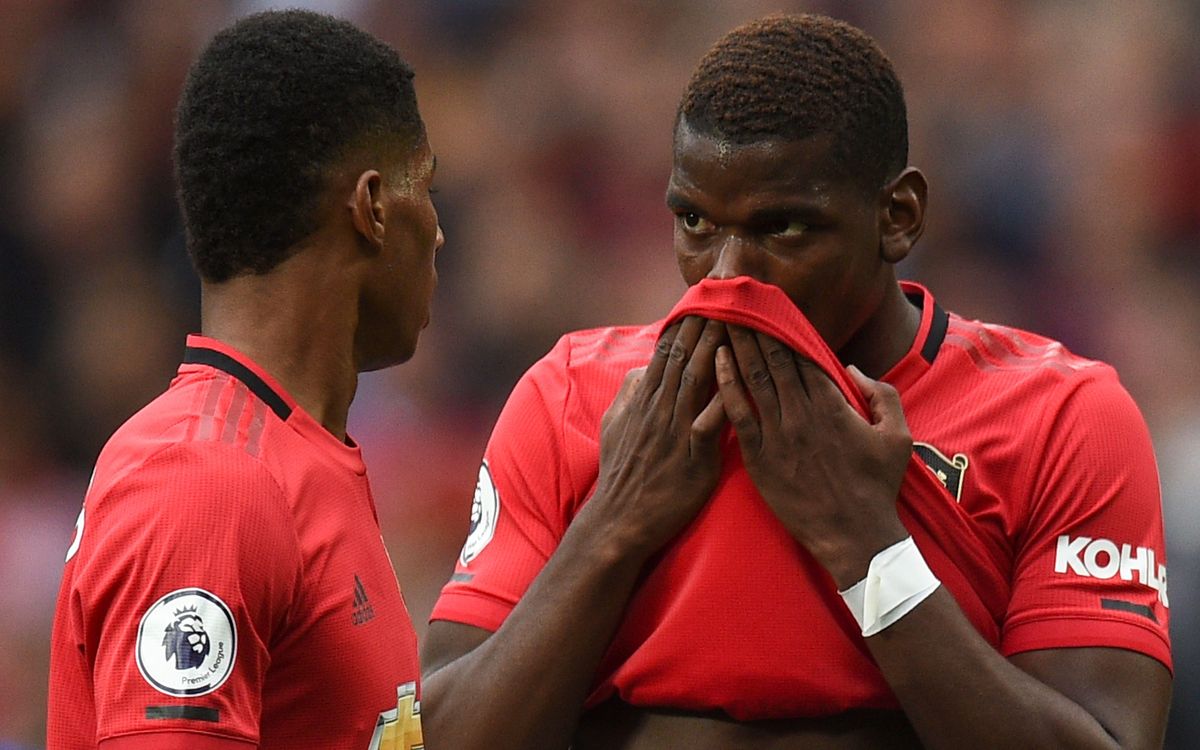 paul pogba avec marcus rashford