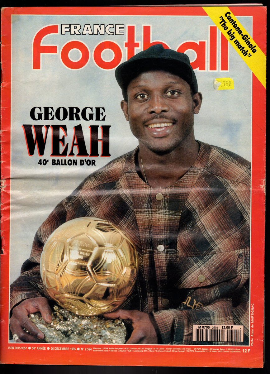 STAT : George Weah donne "son" ballon d'Or à Salah et Sadio Mané