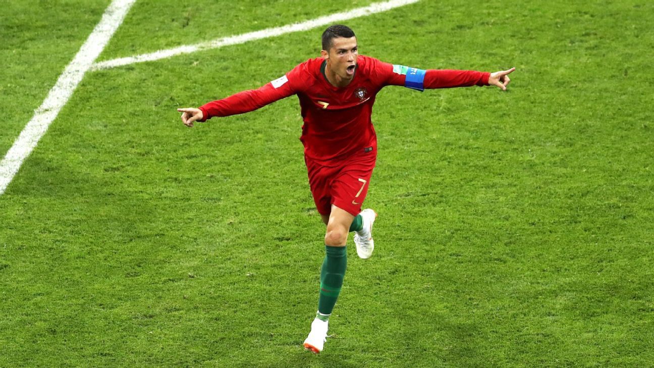 Ronaldo hattrick spain