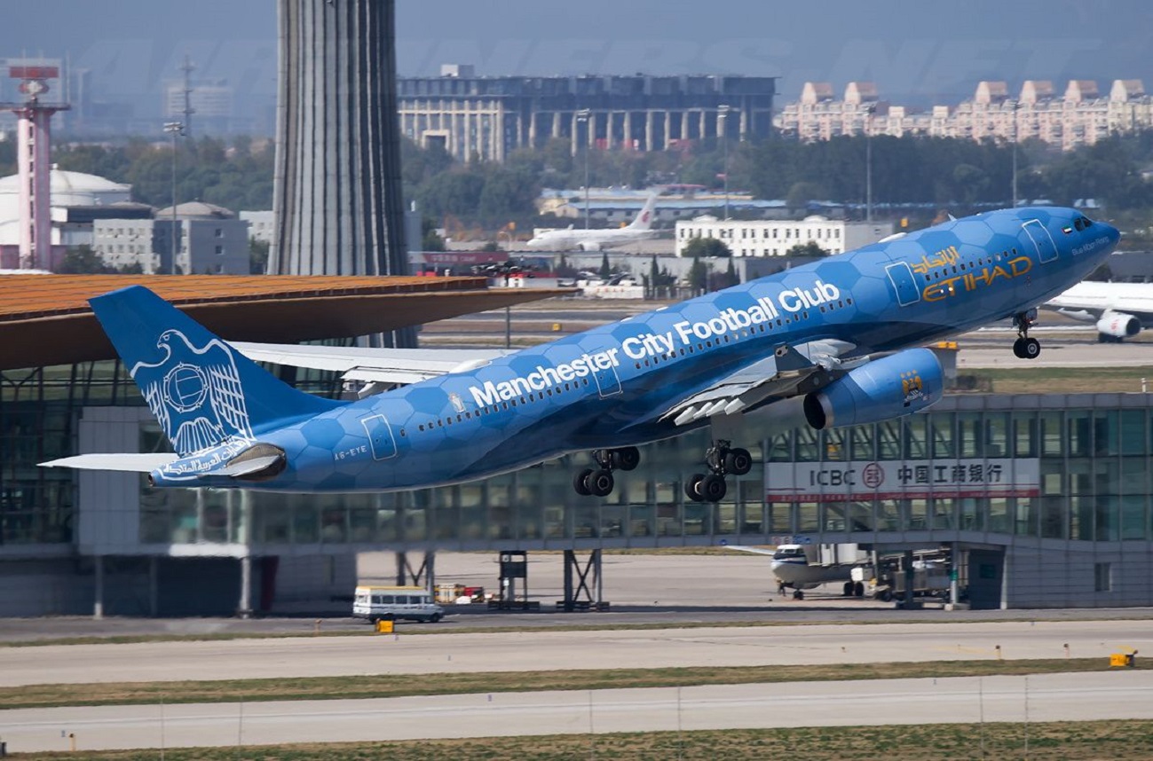 Les images époustouflantes du nouvel avion de Manchester City