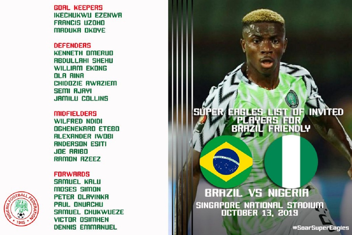 Brésil vs Nigéria : Compositions officielles et temps forts du match à suivre