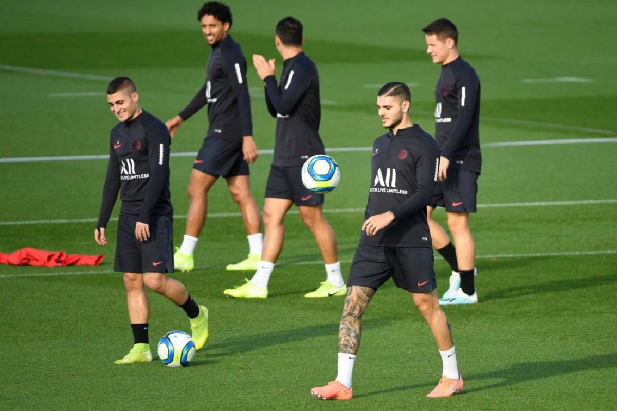 PSG pre match training Nice Ligue 1 2019 1