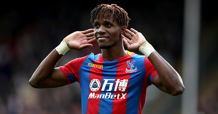 La réaction de Wilfried Zaha après sa masterclass face à Arsenal