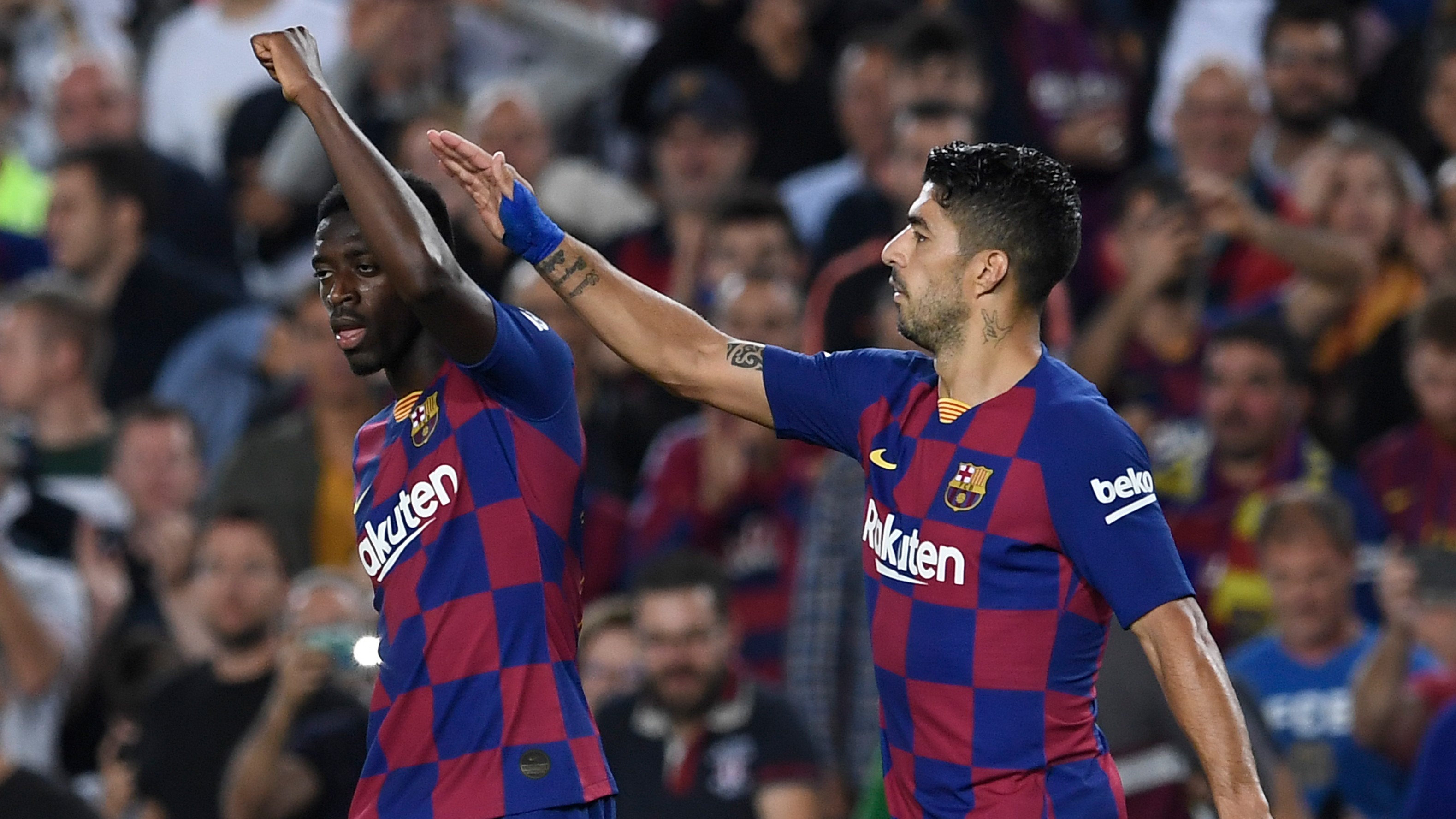 ousmane dembele luis suarez barcelona sevilla laliga 06102019 htgfr54mrvdnzzoau655szl2