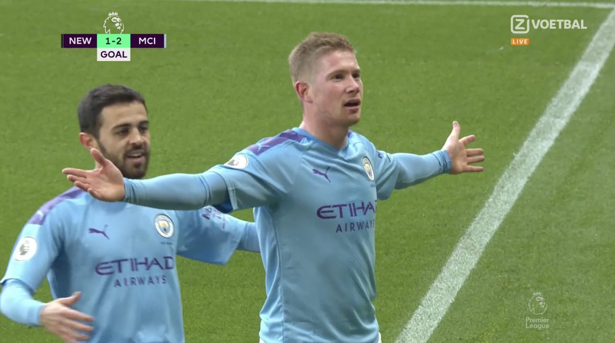 De Bruyne inscrit le deuxième but (Vidéo)