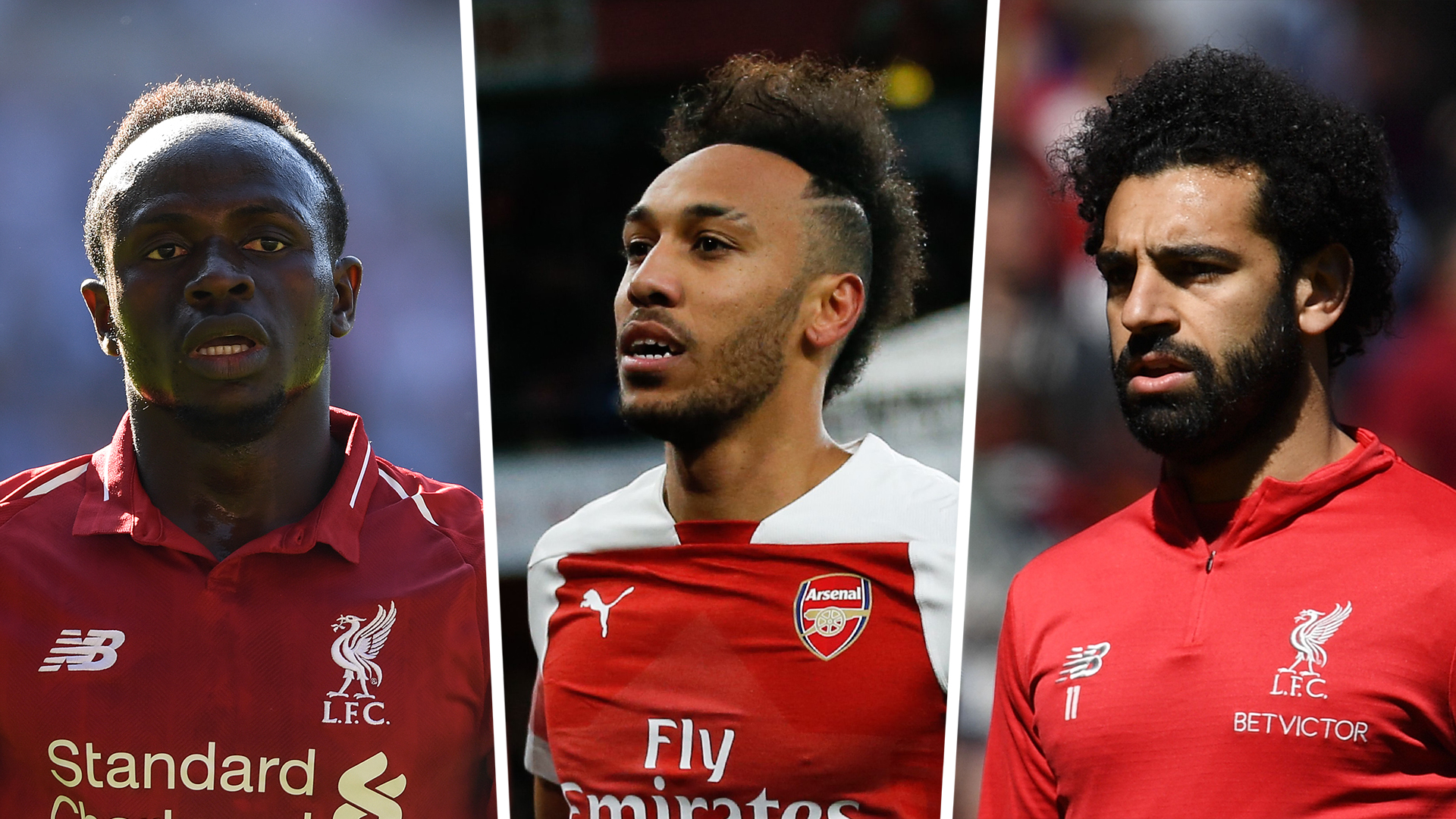 sadio mane pierre emerick aubameyang mohamed salah