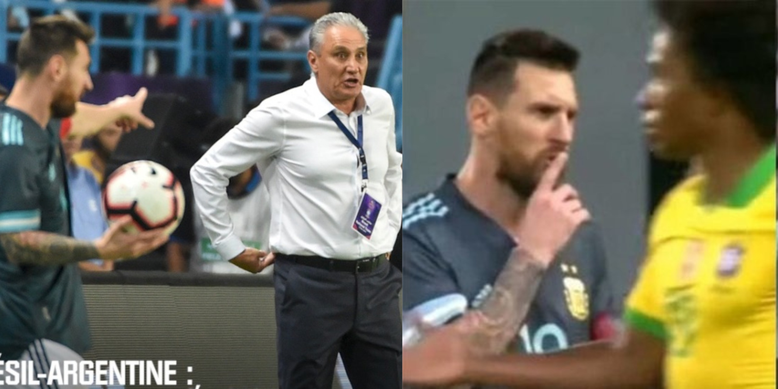 Lionel Messi demande au coach brésilien de se taire, voici l’image qui secoue la toile