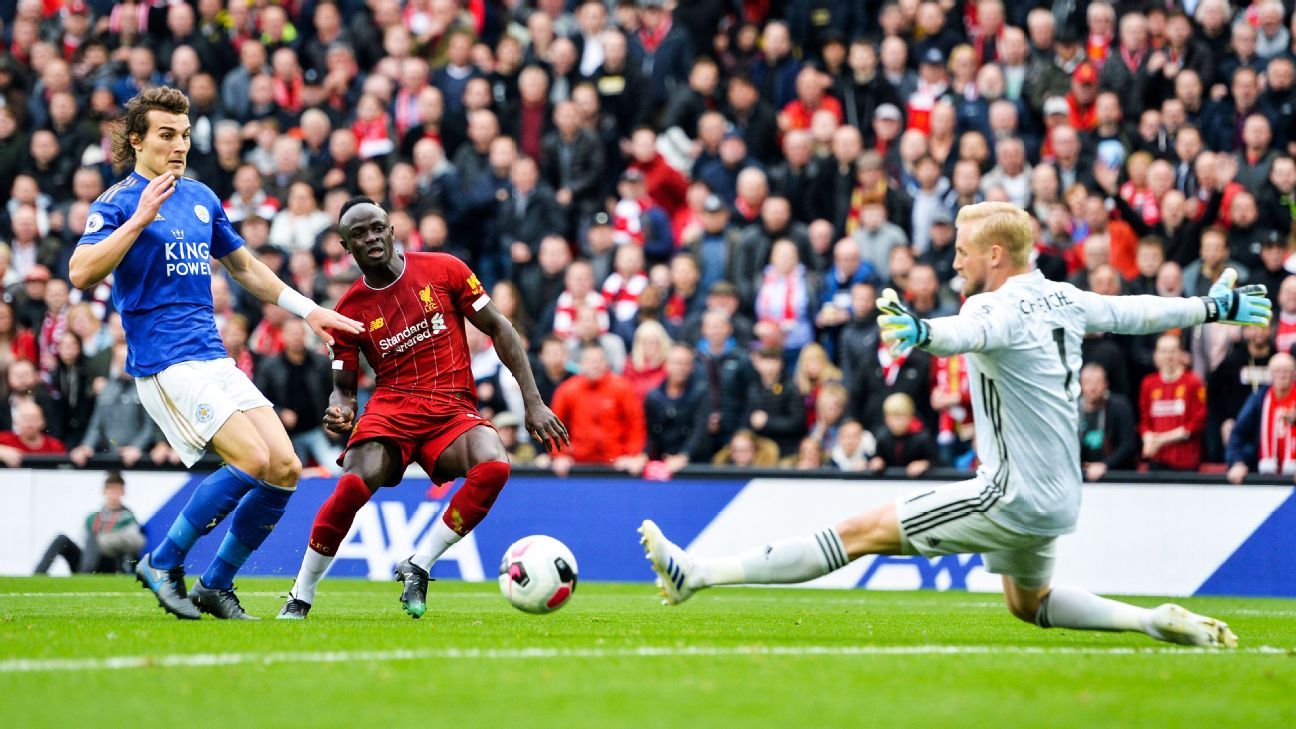 liverpool vs leicester city soccer match document october 5 2019 espn india