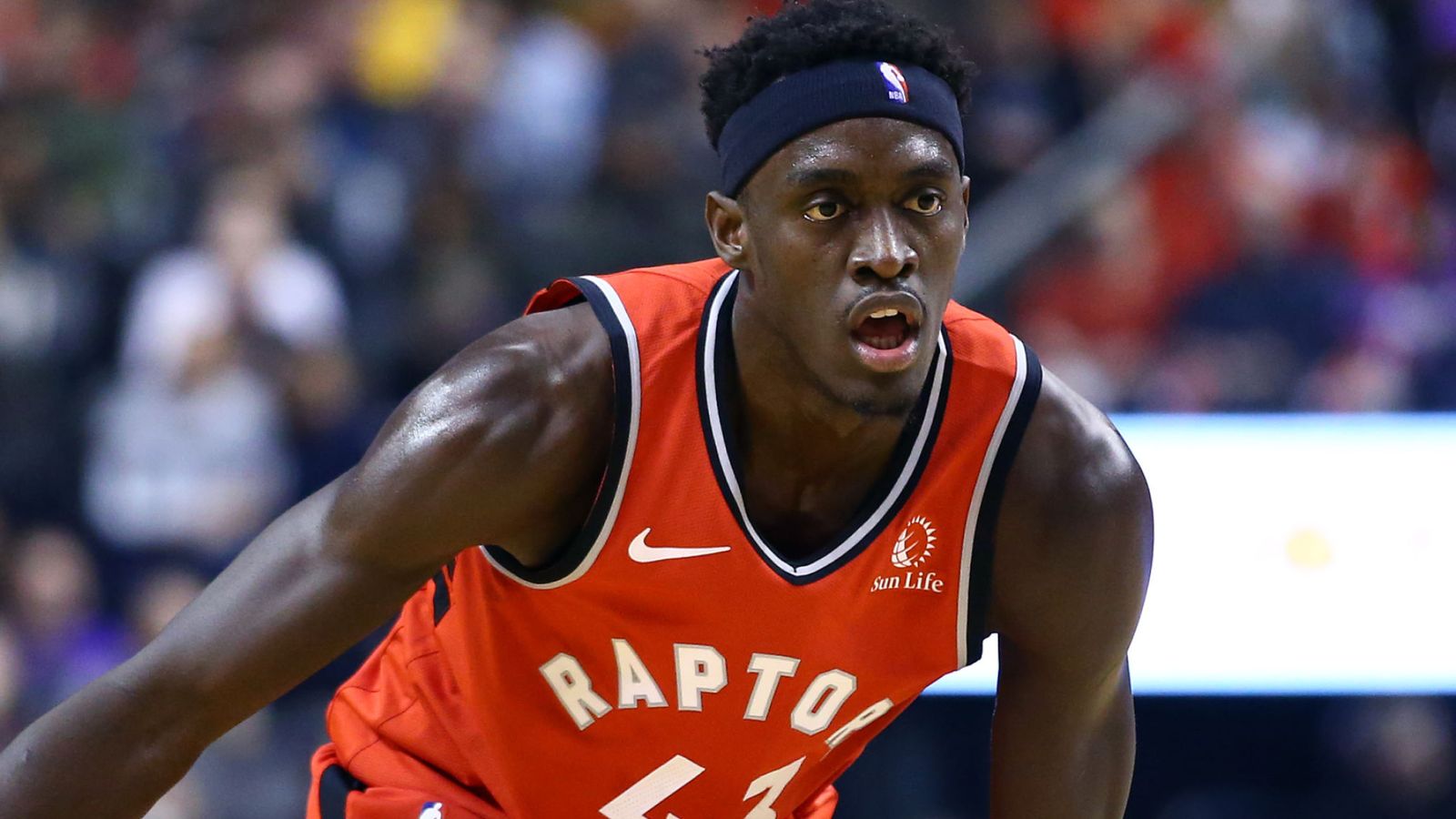 pascal siakam appears big when the toronto raptors break the