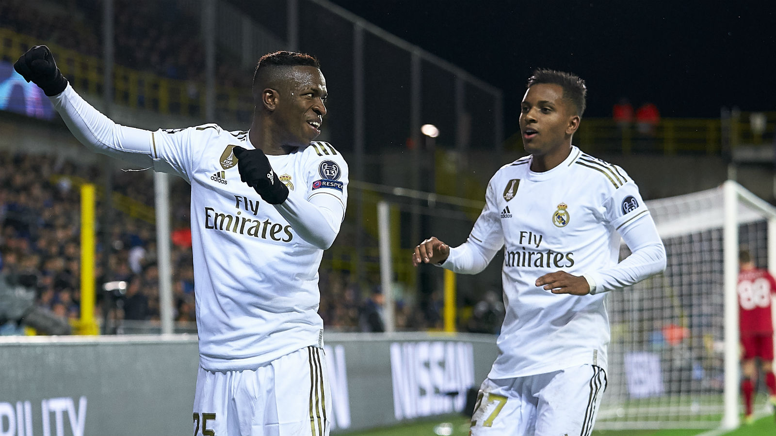 vinicius jr rodrygo real brugge getty