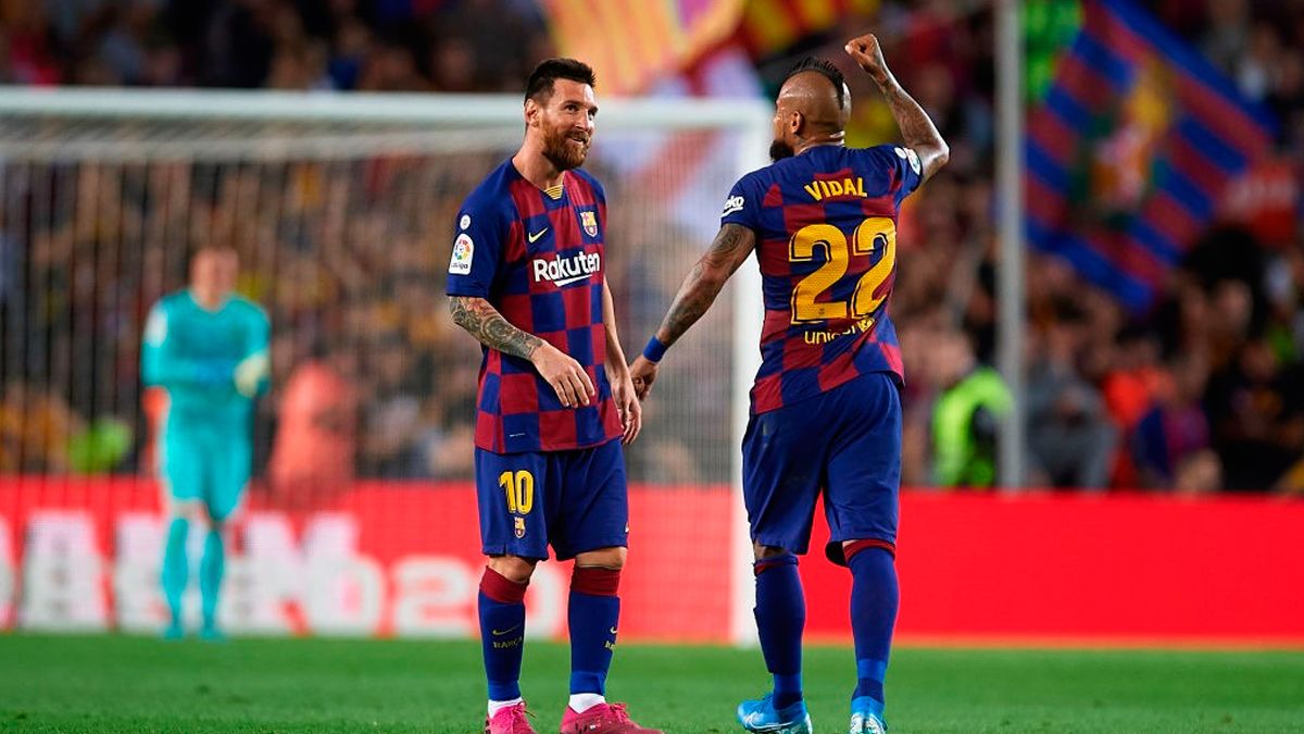 Sur une passe de Messi, Vidal fusille le portier et ouvre le score pour le Barça (vidéo)