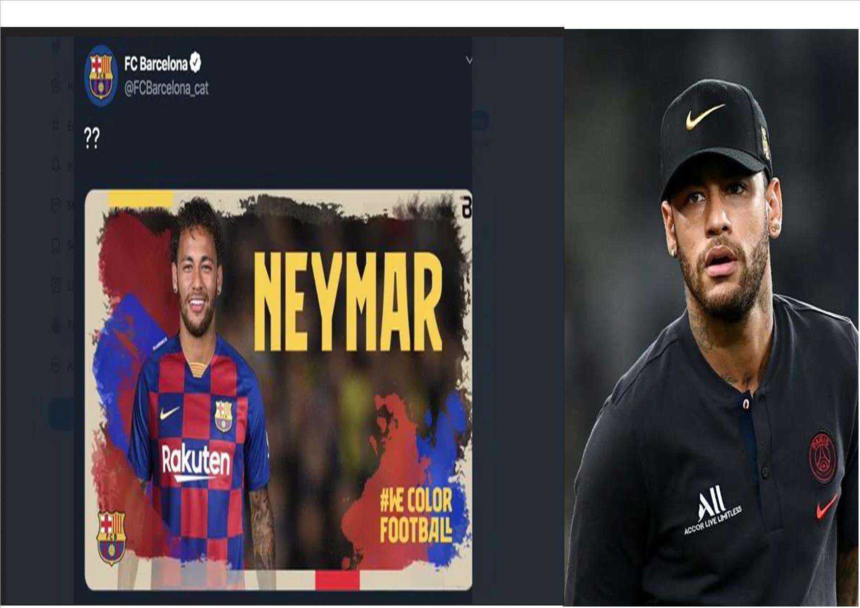 PHOTO :Le Barça annonce un accord officiel avec Neymar puis s’excuse 1h après
