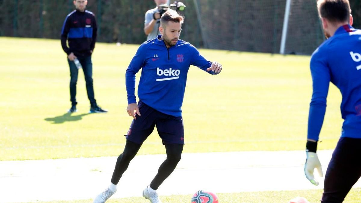 FC Barcelone : Jordi Alba de retour à l’entraînement avant le Clasico mais…