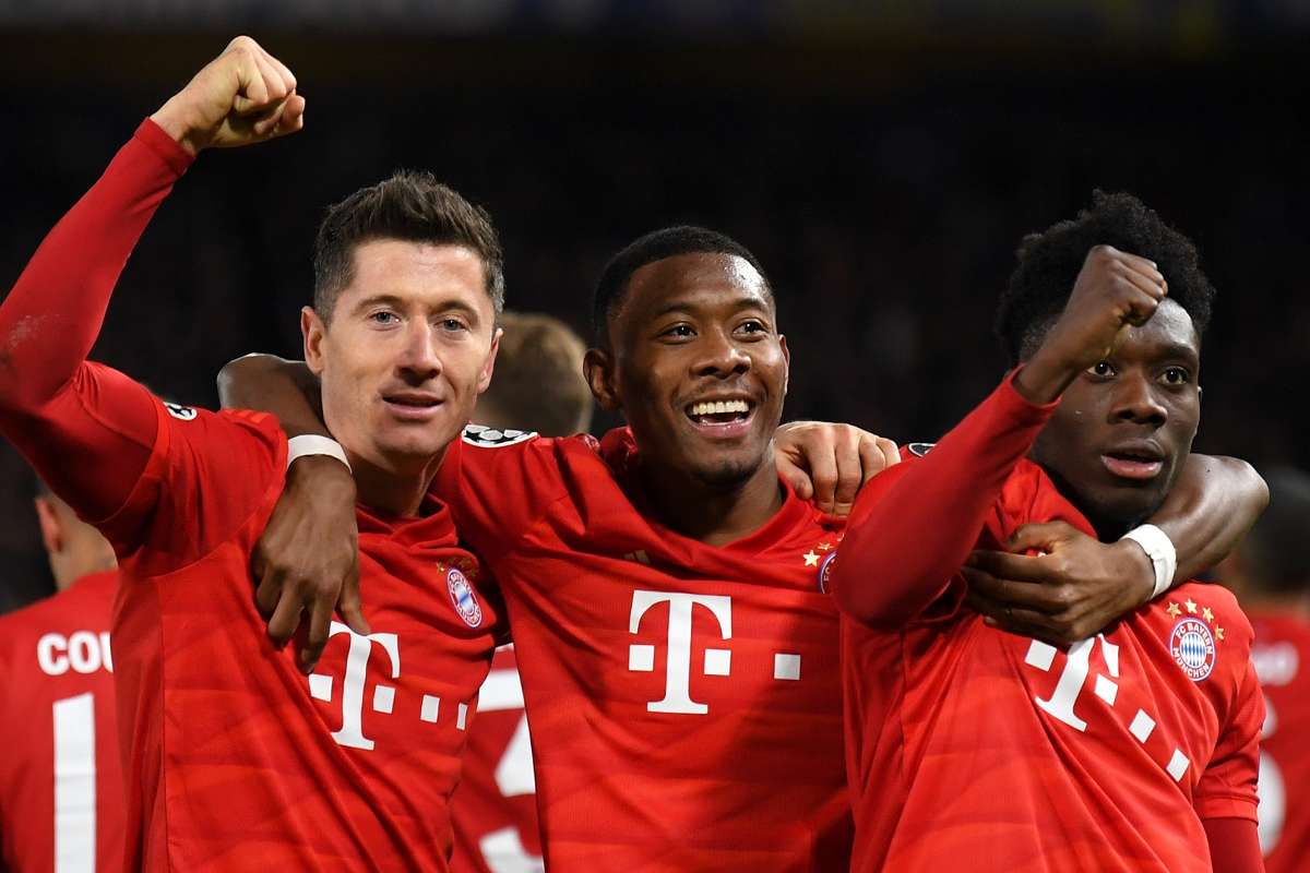 robert lewandowski david alaba alphonso davies bayern munich chelsea 2019