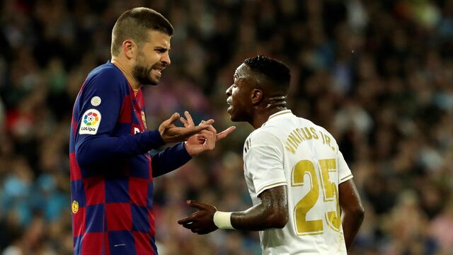 La réaction de Vinicius Jr quand  Gerard Piqué l’a insulté pendant le Clasico