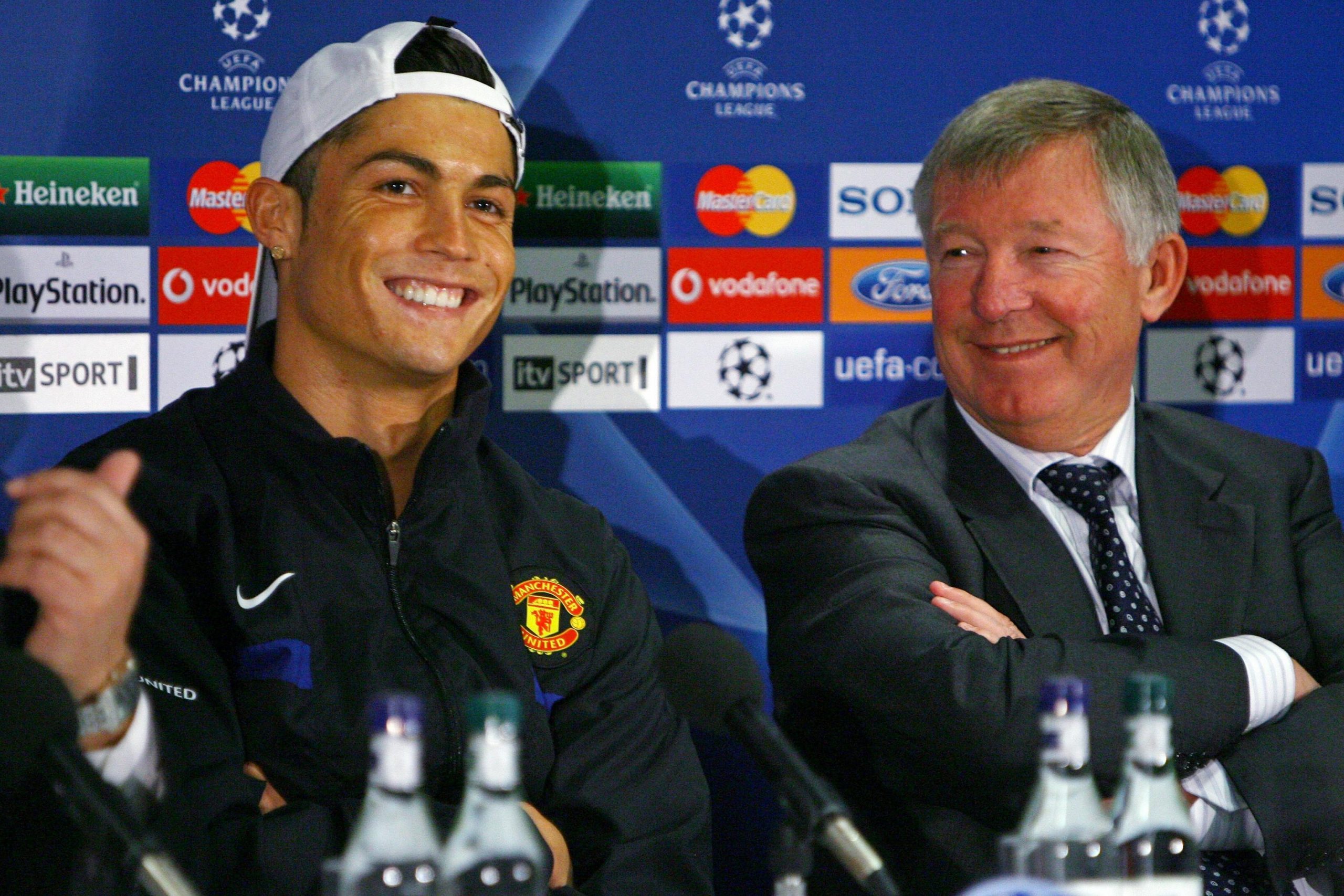 hi res 85821883 cristiano ronaldo of manchester united and sir alex crop north scaled