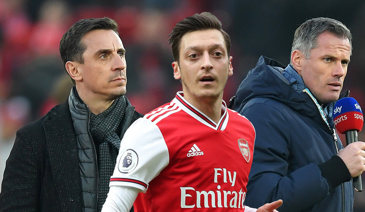 Refus de baisser son salaire : Mesut Ozil se fait taillé par Gary Neville et Jamie Carragher