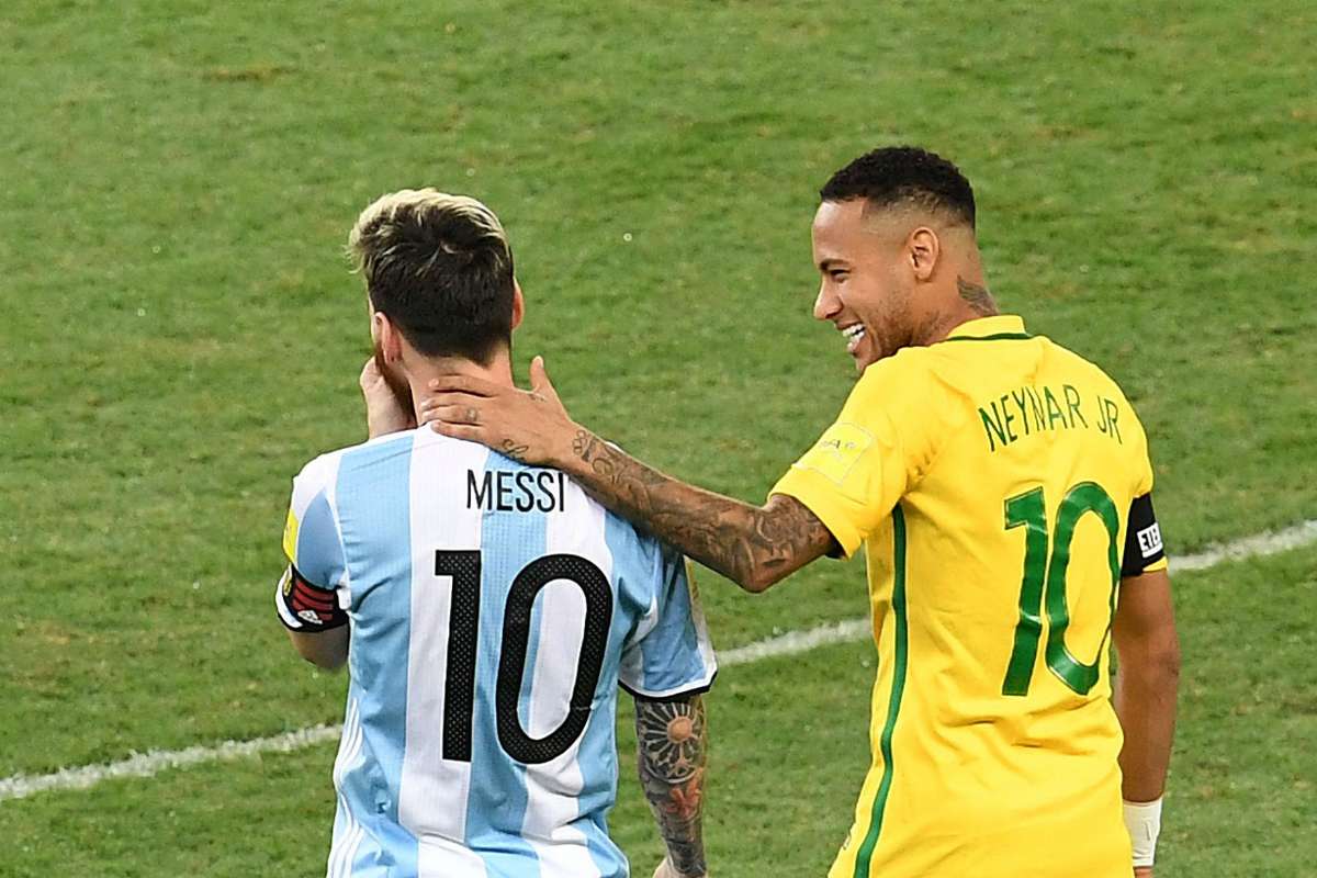 lionel messi neymar argentina brazil