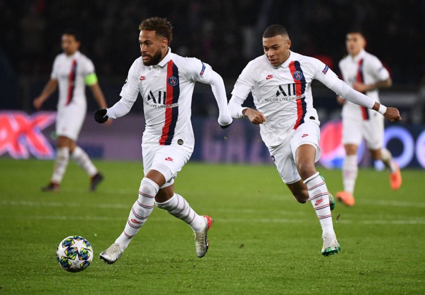 neymar and kylian mbappe psg vs galatasaray champions league 2019