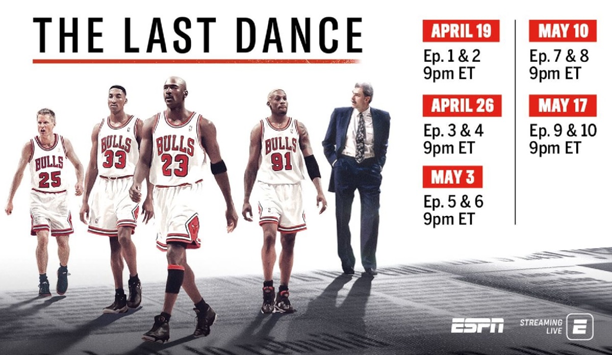 ESPN dévoile les audiences de The Last Dance, qui continue de battre des records