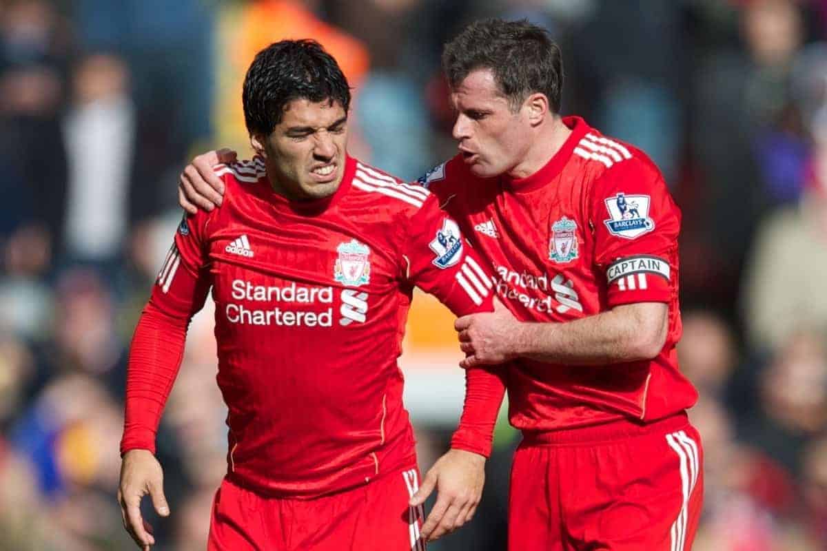 Liverpool : Carragher raconte un affrontement entre Luis Suarez et un cadre de l’équipe actuelle