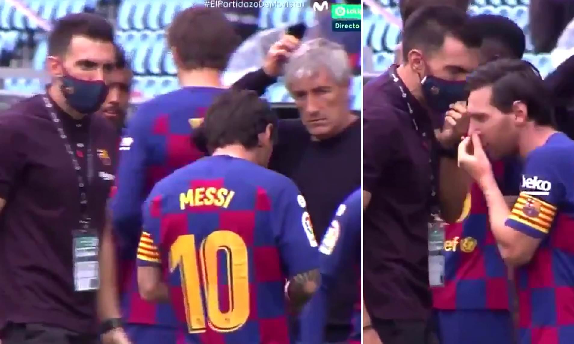 Cassure au Barça : Le geste de Messi envers le staff de Setien qui défraie la chronique (vidéo)