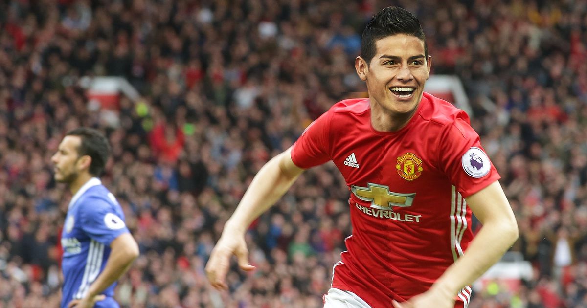 MOCK UP James Rodriguez in Manchester United shirt