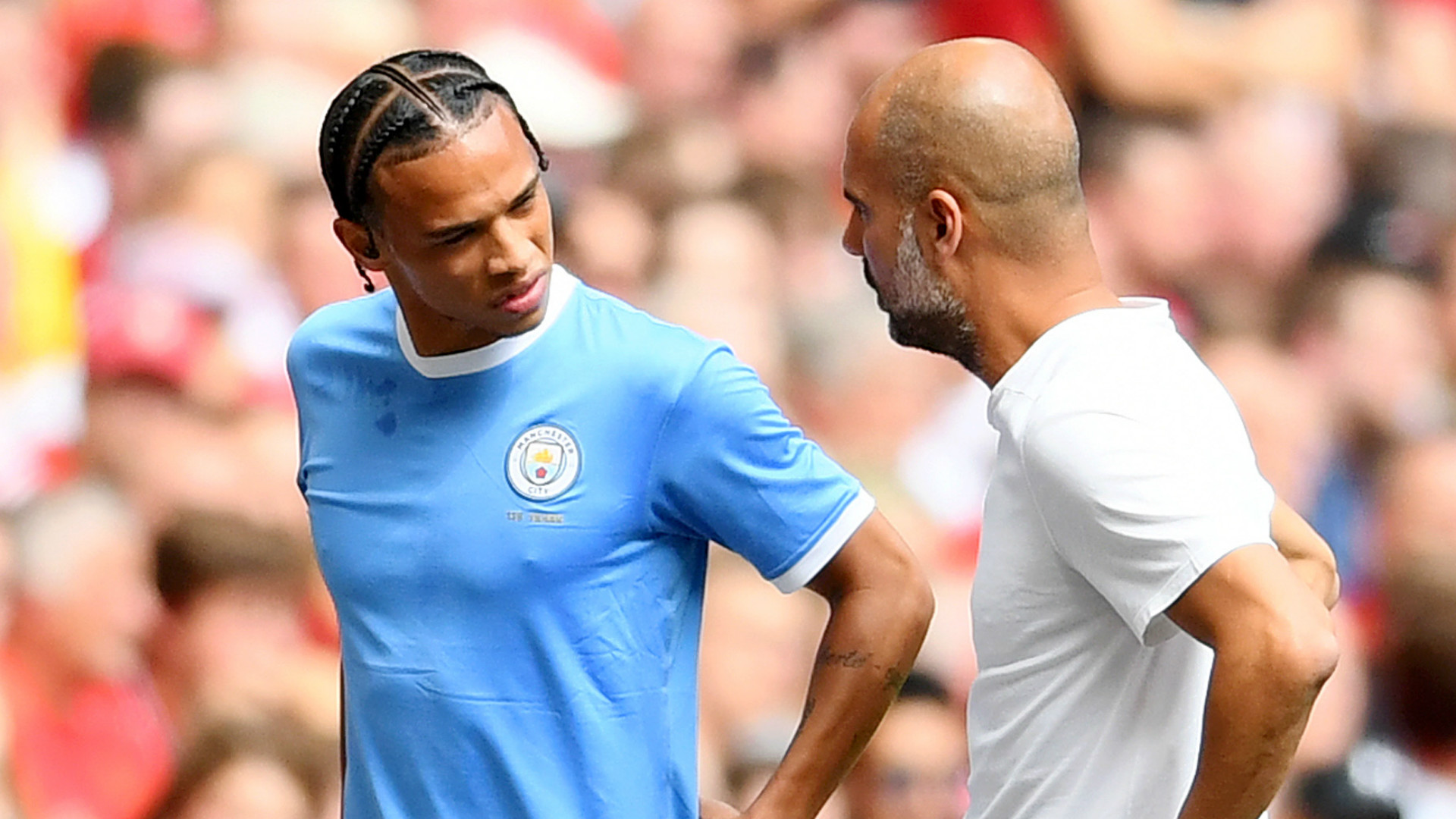 leroy sane pep guardiola manchester city 2019