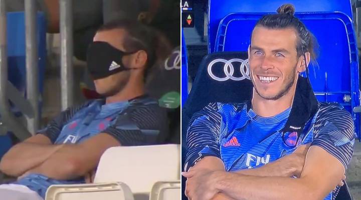 Gareth Bale a été surpris en train d’utiliser son masque facial en plaisantant comme masque de sommeil