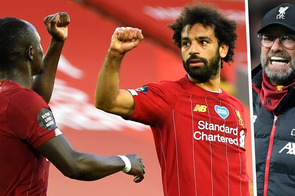 sadio mane mohamed salah jurgen klopp liverpool 2019 20 8ytrp1u9bczs1n8spyypro9eg