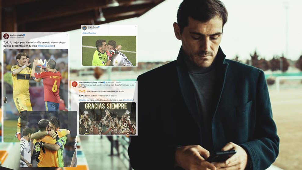 La réaction à la retraite de Casillas: Ramos, Buffon, Iniesta …