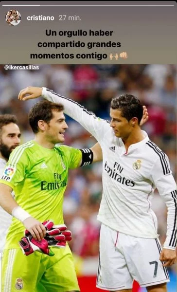 Casillas : Ramos, Messi et Cristiano Ronaldo lui adressent des messages après l'annonce de sa retraite