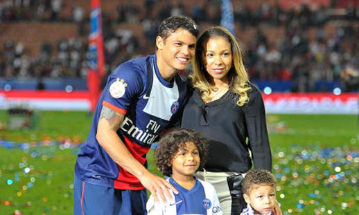 Thiago Silva et sa femme