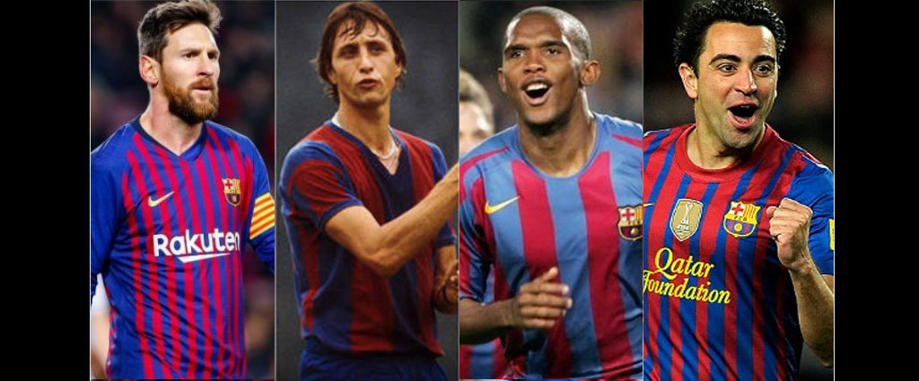 Les 10 Meilleurs Joueurs Du Monde De Tous Les Temps Eto'o 13é, Messi 2é.... les 20 meilleurs joueurs de Barcelone de tous