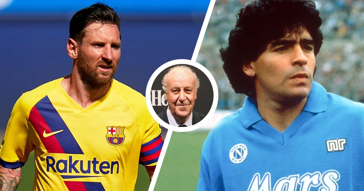 Del Bosque a tranché entre Messi et Maradona