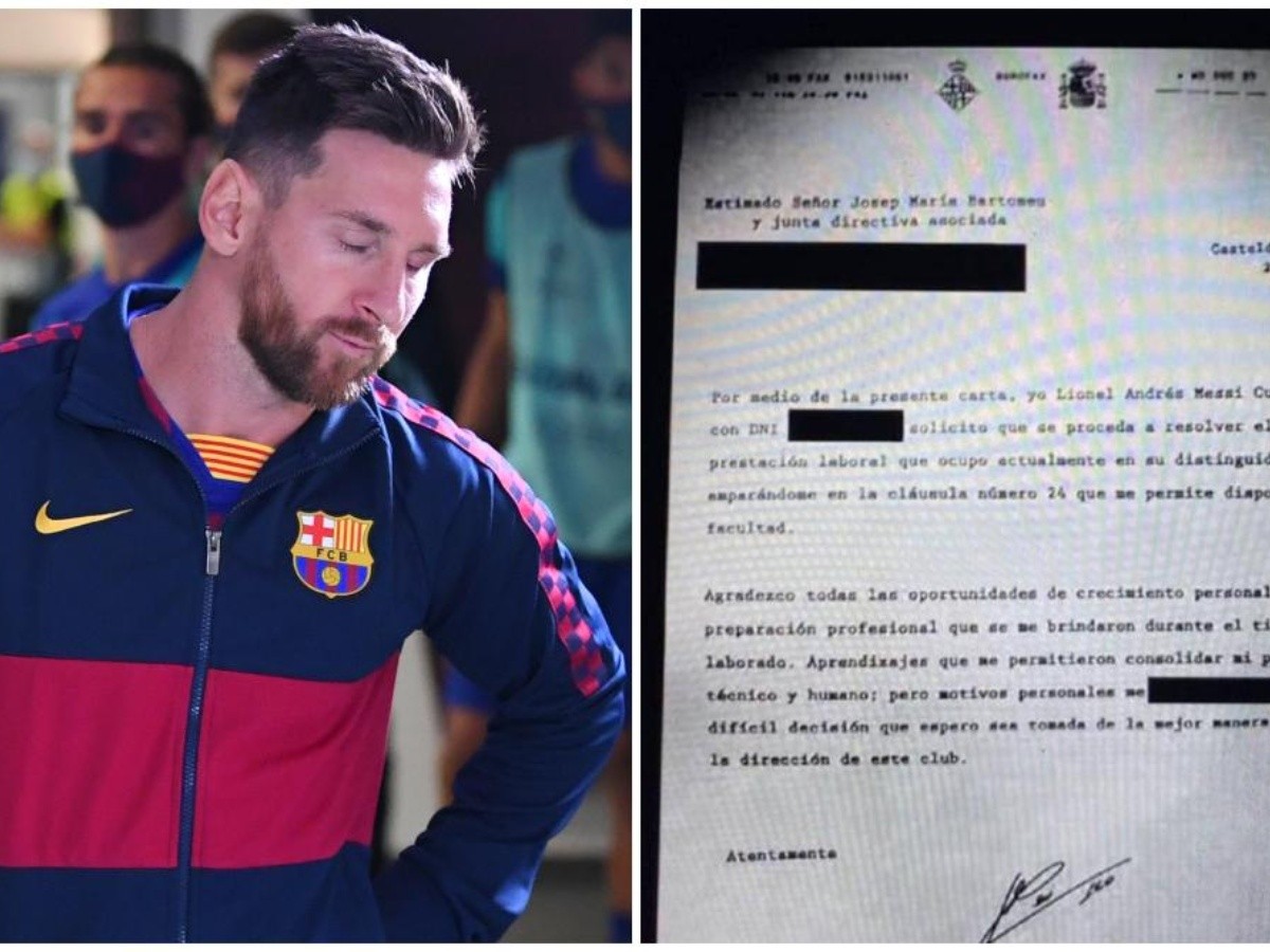Barcelone : Voici, tel quel, le « Burofax » envoyé par Messi pour réclamer son départ