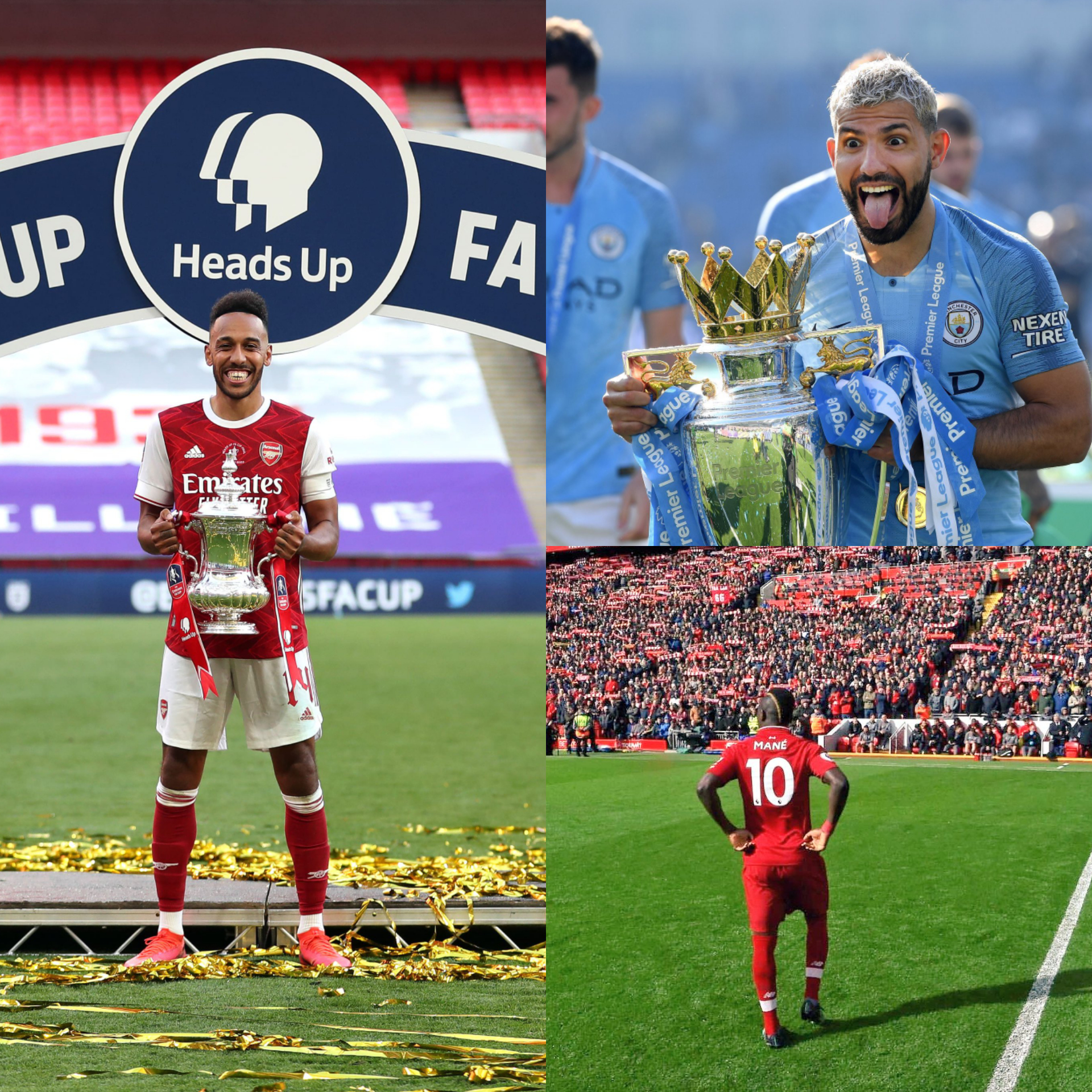 Sadio Mané, Aubameyang, Sergio Aguero…voici les gagnants du joueurs du mois Premier League 19/20